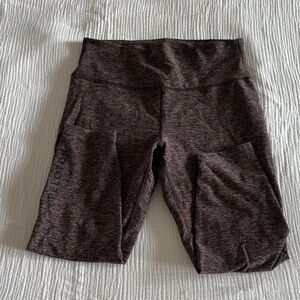 peloton burgundy marbled leggings / M / EUC